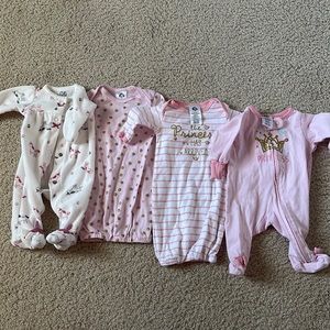 Baby girl preemie PJs